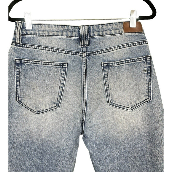 Hidden Jeans Women Size 29 Seam Detail Slit Pockets Med Wash Boho Hippie - Picture 9 of 10